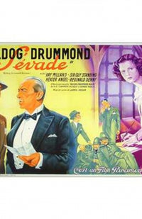 Bulldog Drummond Escapes Movie Poster Print featuring classic film art.