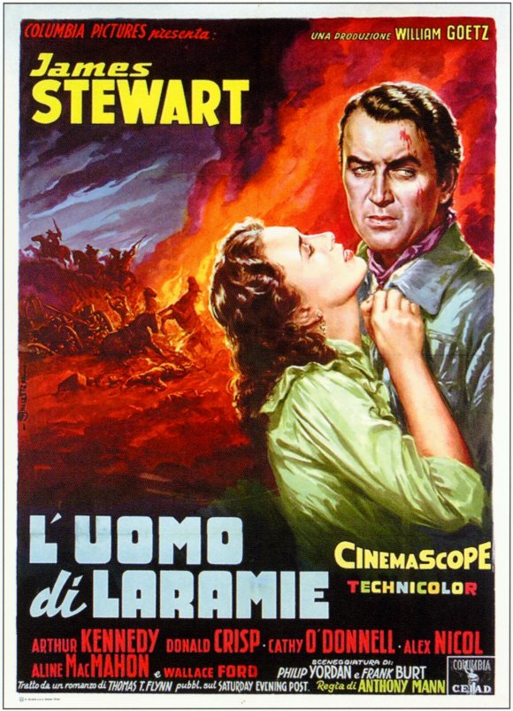 The Man from Laramie Movie Poster Print showcasing classic Western film art.