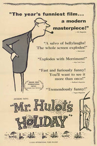 Mr. Hulot's Holiday Movie Poster Print showcasing vintage French cinema
