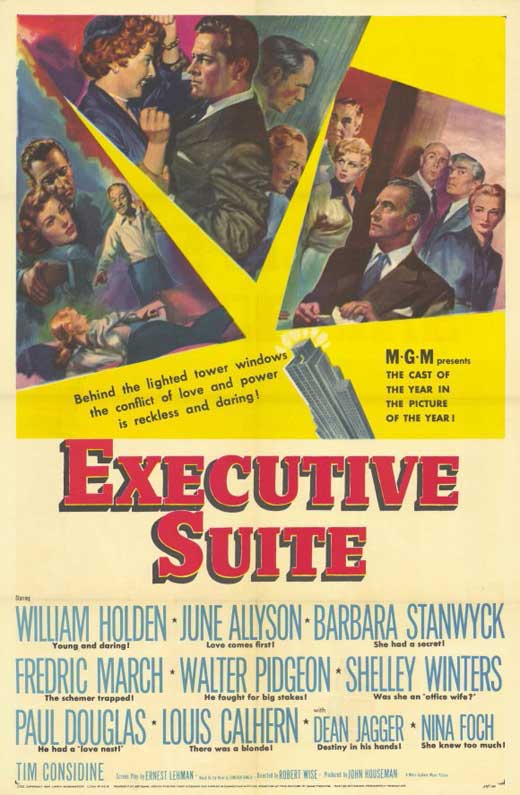 Executive Suite Movie Poster Print showcasing classic film art.