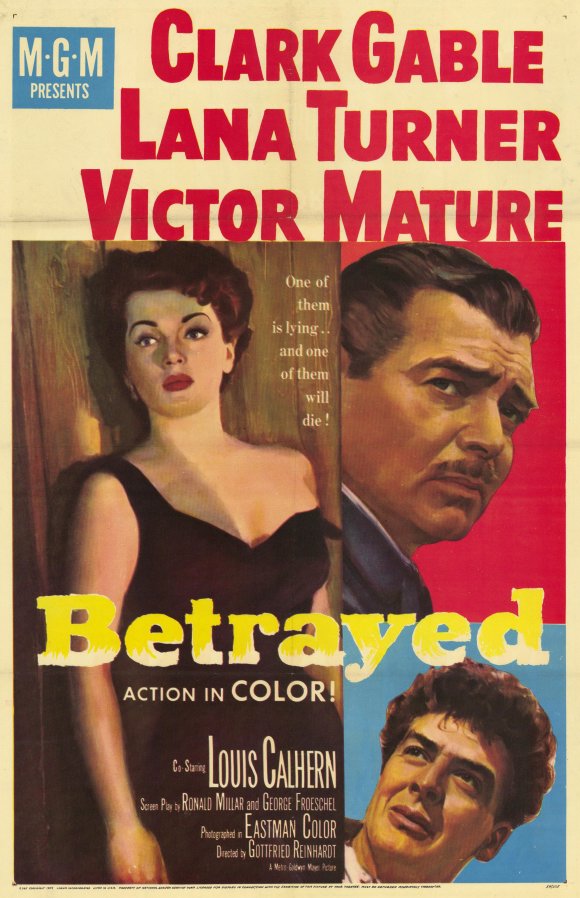 Betrayed Movie Poster Print displaying classic film art.