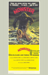 Humanoids from the Deep Movie Poster Print showcasing classic horror film art.