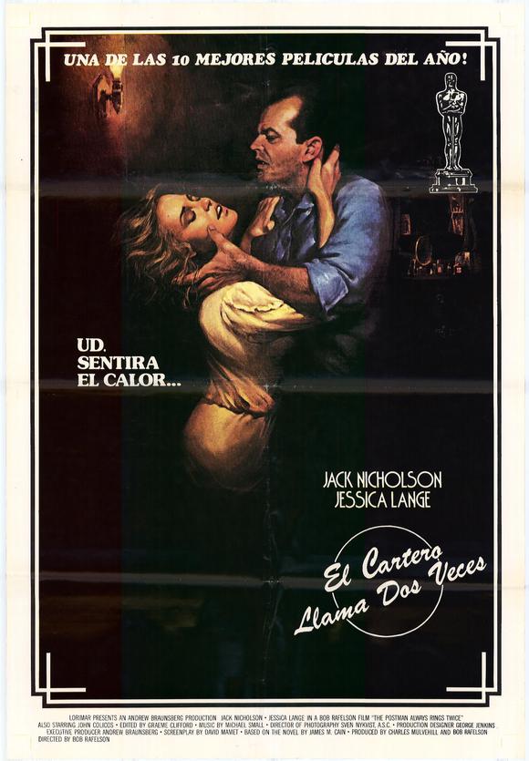 The Postman Always Rings Twice Movie Poster Print showcasing classic film art