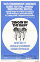 Singin' in the Rain Movie Poster Print showcasing classic Hollywood charm.