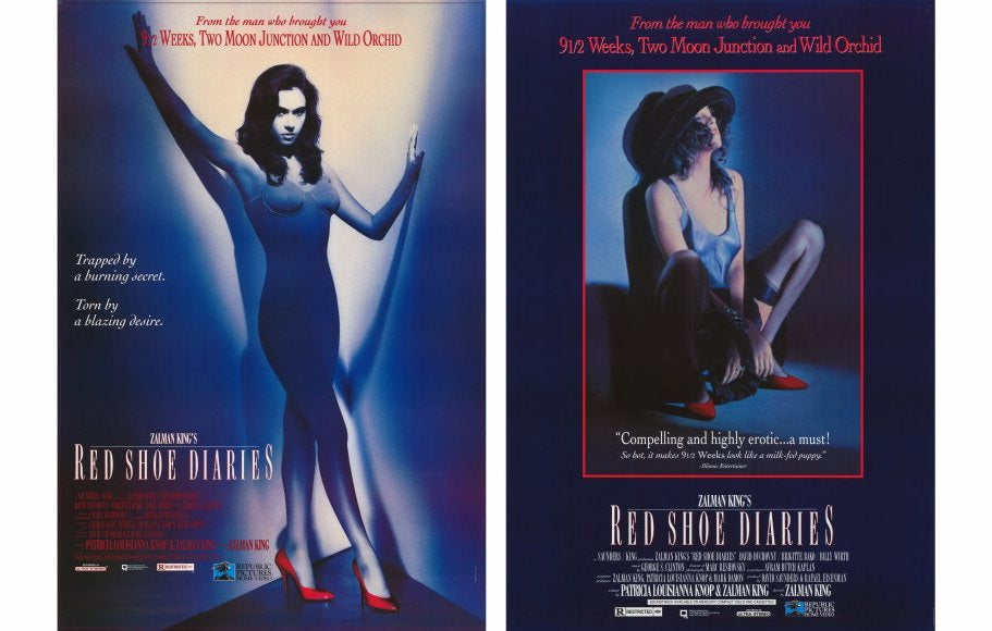 Red Shoe Diaries Movie Poster Print showcasing cinematic themes