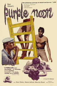 Purple Noon Movie Poster Print showcasing classic cinematic art.