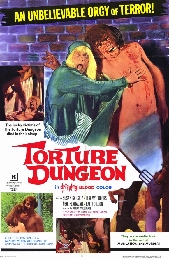 Torture Dungeon Movie Poster Print showcasing horror art.
