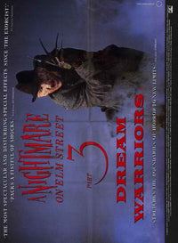 A Nightmare on Elm Street 3: Dream Warriors Movie Poster Print showcasing Freddy Krueger.