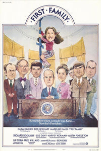 First Family Movie Poster Print showcasing vibrant colors and iconic scenes.