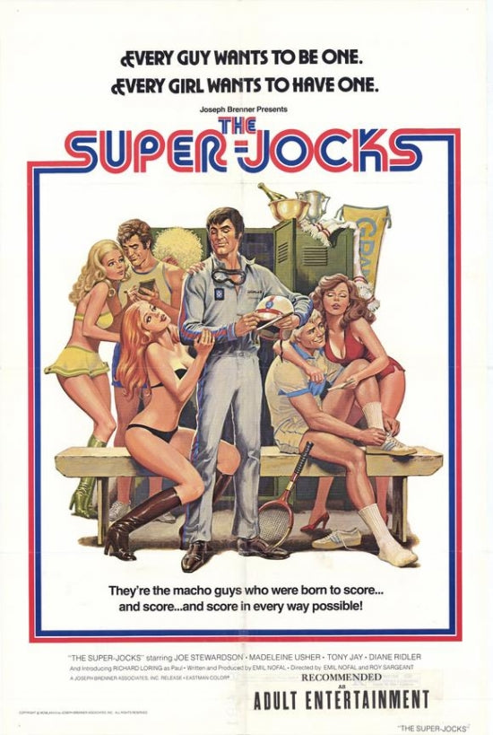 The Super-jocks Movie Poster Print showcasing classic sports comedy.