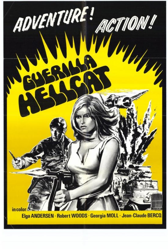 Guerilla Hellcat Movie Poster Print showcasing vibrant action scenes.