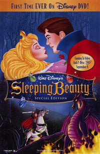 Sleeping Beauty Movie Poster Print featuring Aurora and fairy tale imagery