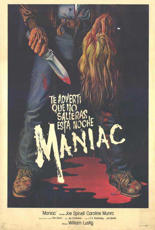 Maniac Movie Poster Print featuring horror film art.