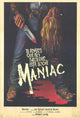 Maniac Movie Poster Print featuring horror film art.