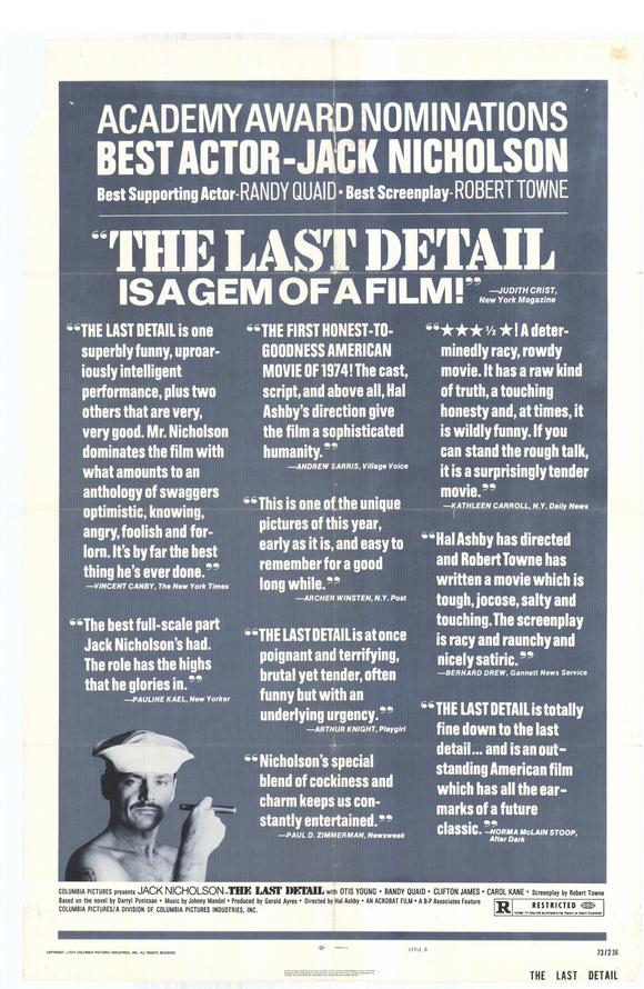 The Last Detail Movie Poster Print showcasing vibrant imagery.