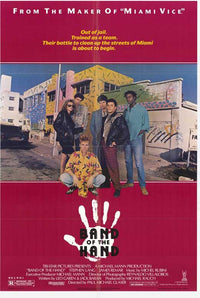 Band of the Hand Movie Poster Print featuring vibrant colors and cinematic design
