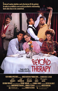 Beyond Therapy Movie Poster Print featuring vibrant design and cinematic charm.