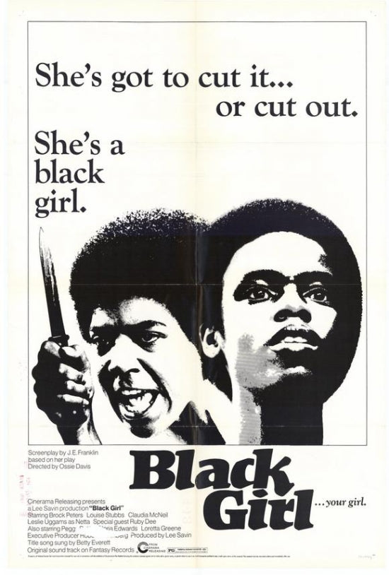 Black Girl Movie Poster Print showcasing vibrant imagery.