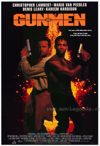 Gunmen Movie Poster Print showcasing dynamic film artwork.