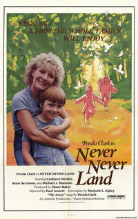 Never Never Land Movie Poster Print featuring whimsical artwork.