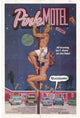 Vibrant Pink Motel Movie Poster Print for home decor