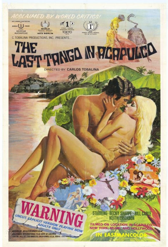 The Last Tango in Acapulco Movie Poster Print featuring vibrant imagery