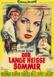 The Long, Hot Summer Movie Poster Print featuring vibrant colors and classic film imagery.