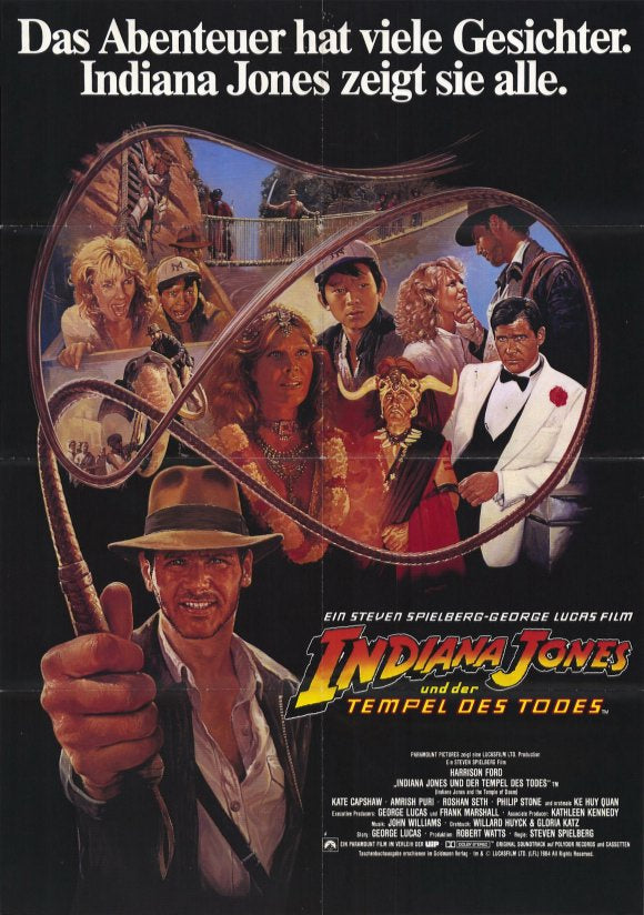 Indiana Jones and the Temple of Doom movie poster print