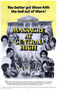 Massacre at Central High Movie Poster Print showcasing horror film art.