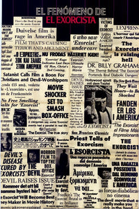 The Exorcist Movie Poster Print featuring iconic horror film imagery.