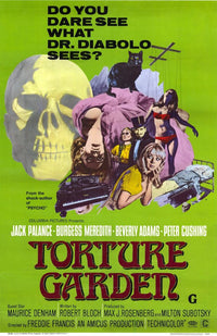 Torture Garden Movie Poster Print showcasing horror film art.