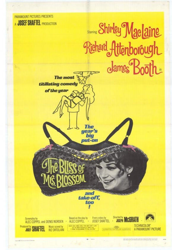 The Bliss of Mrs. Blossom Movie Poster Print on premium heavy stock paper.