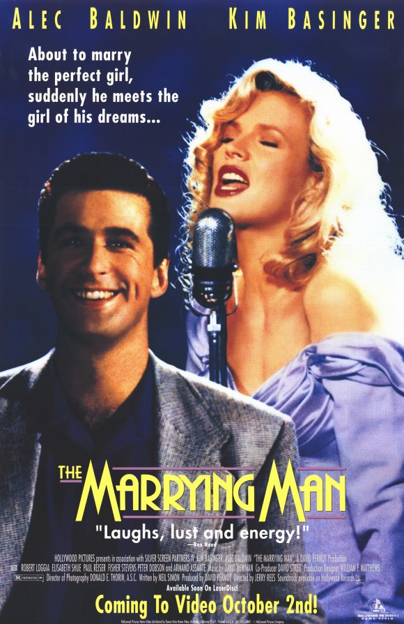 The Marrying Man Movie Poster Print showcasing romantic comedy imagery.
