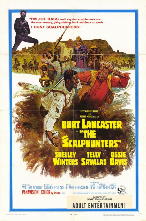 The Scalphunters Movie Poster Print - Classic Western Artwork