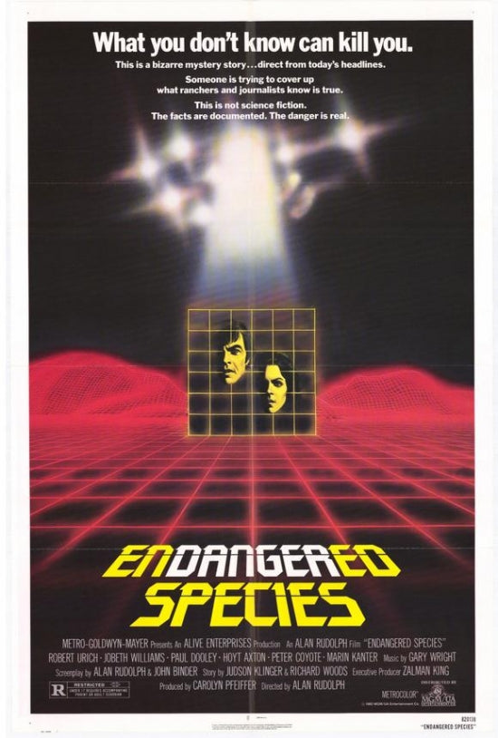 Endangered Species Movie Poster Print showcasing wildlife conservation
