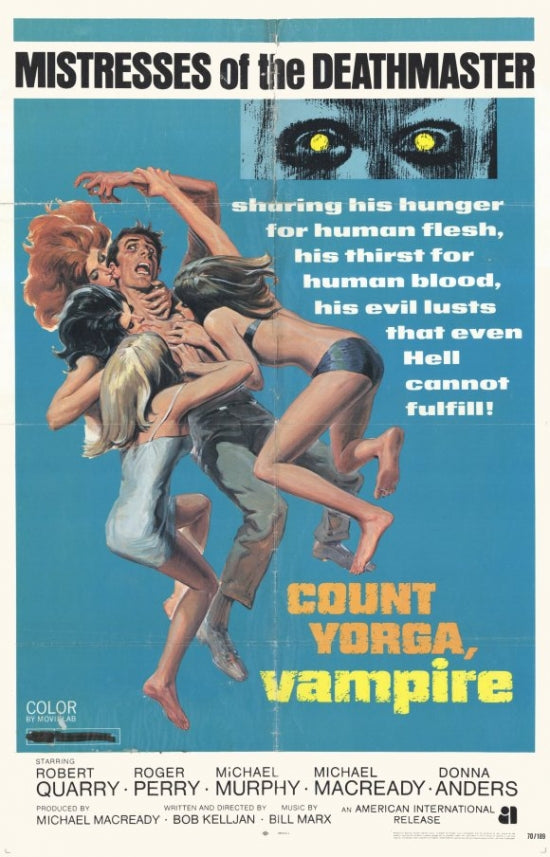 Count Yorga Vampire Movie Poster Print featuring classic horror artwork.