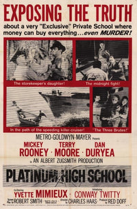 Platinum High School Movie Poster Print showcasing youthful ambition.