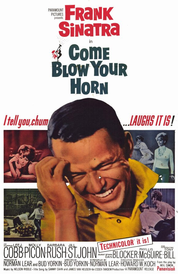 Come Blow Your Horn Movie Poster Print showcasing vibrant 1960s cinema art.
