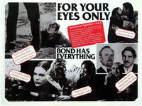 For Your Eyes Only Movie Poster Print showcasing iconic Bond imagery.