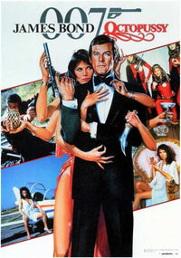 Octopussy Movie Poster Print showcasing classic James Bond artwork.