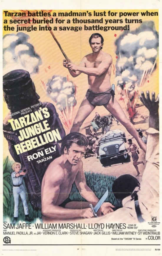 Tarzan's Jungle Rebellion Movie Poster featuring iconic jungle adventure