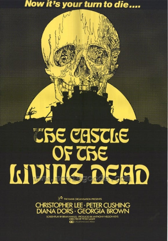 The Castle of the Living Dead Movie Poster showcasing classic horror film artwork.
