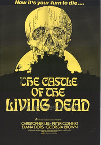 The Castle of the Living Dead Movie Poster showcasing classic horror film artwork.