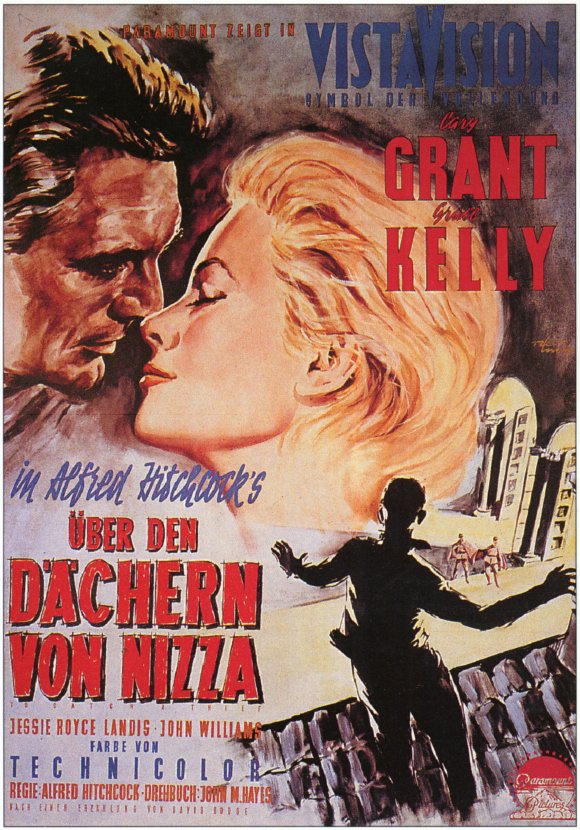 To Catch a Thief Movie Poster Print featuring Cary Grant and Grace Kelly