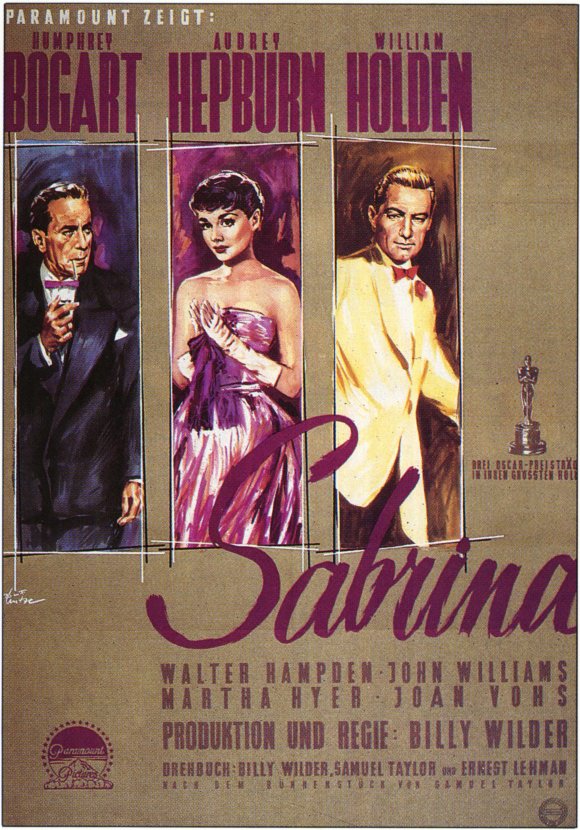 Sabrina Movie Poster Print showcasing classic film artwork.