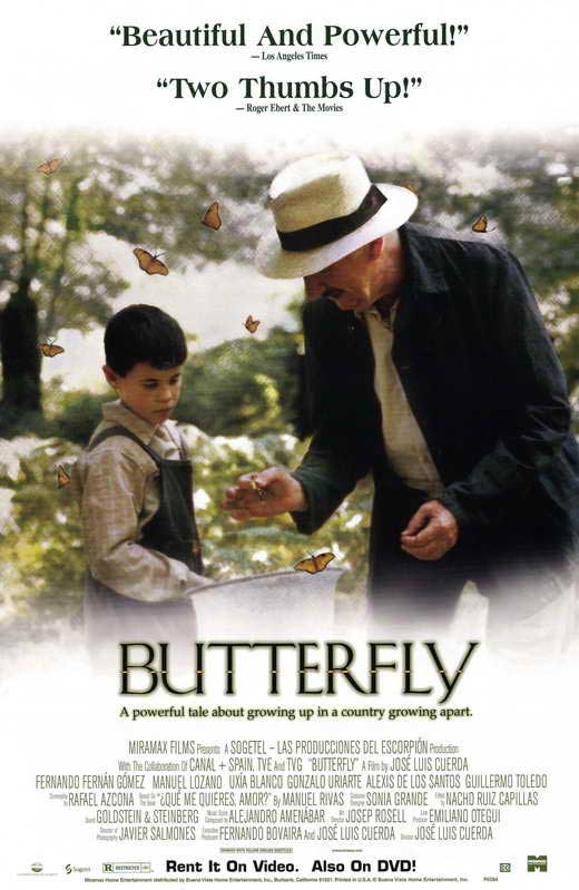 Butterfly Movie Poster Print showcasing vibrant colors and details.