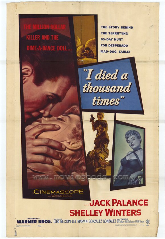 I Died a Thousand Times Movie Poster Print