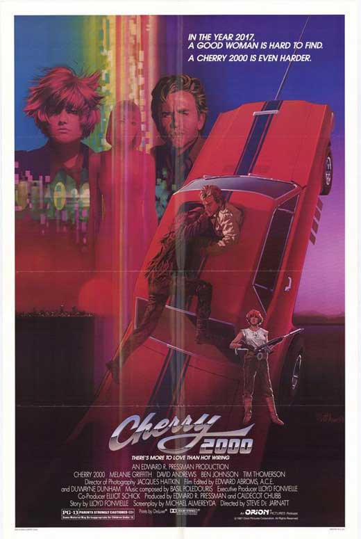 Cherry 2000 Movie Poster featuring iconic sci-fi imagery.