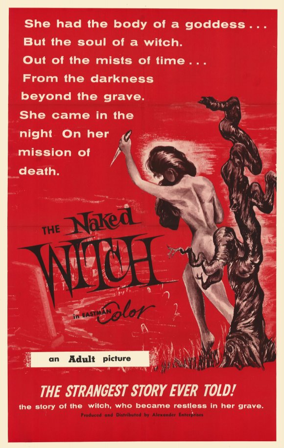The Naked Witch Movie Poster Print showcasing classic film art.