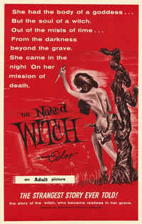 The Naked Witch Movie Poster Print showcasing classic film art.